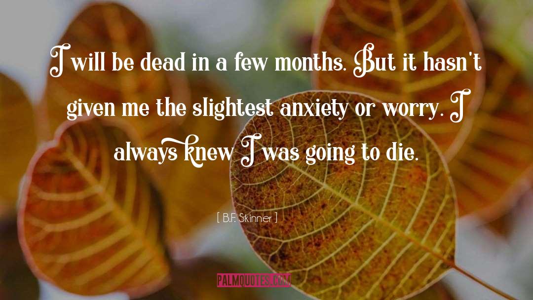 Dying Death quotes by B.F. Skinner
