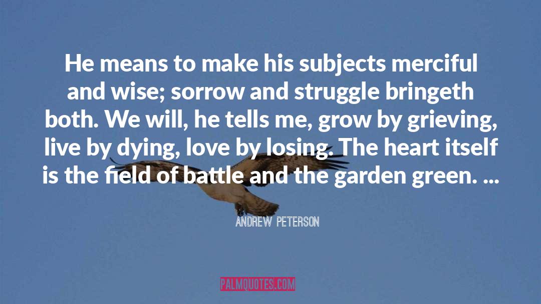 Dying Love quotes by Andrew Peterson