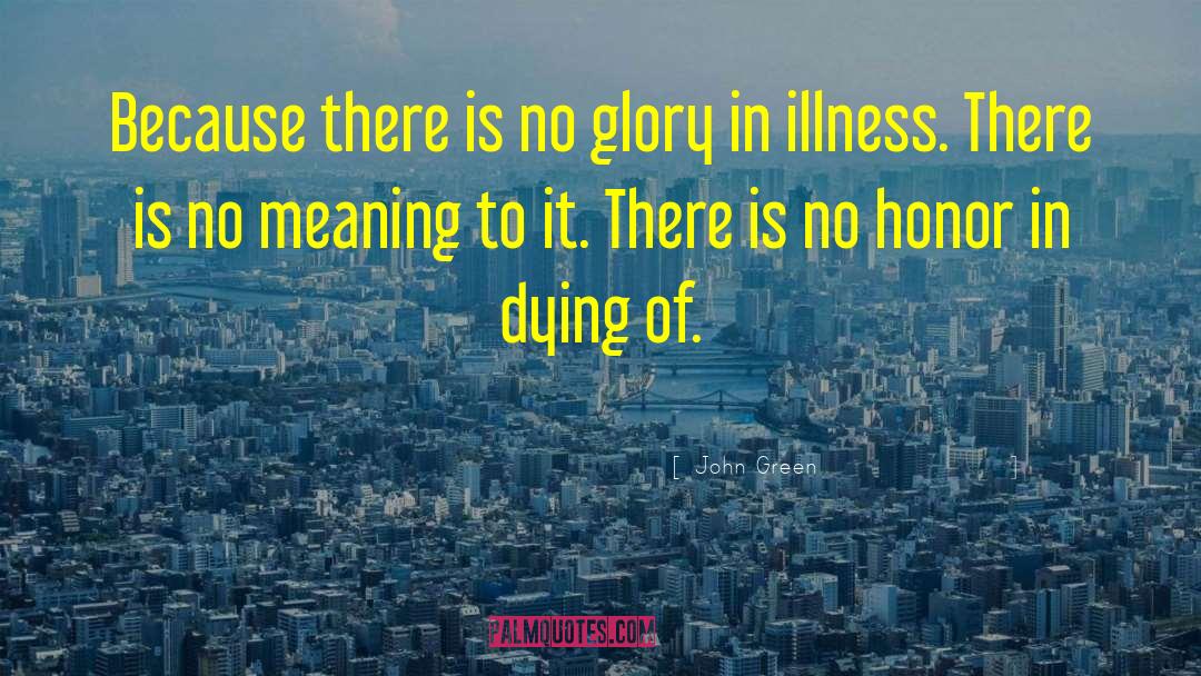 Dying Of Cancer quotes by John Green
