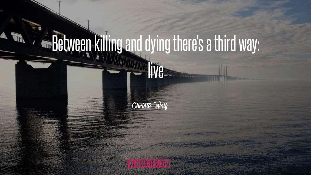 Dying quotes by Christa Wolf