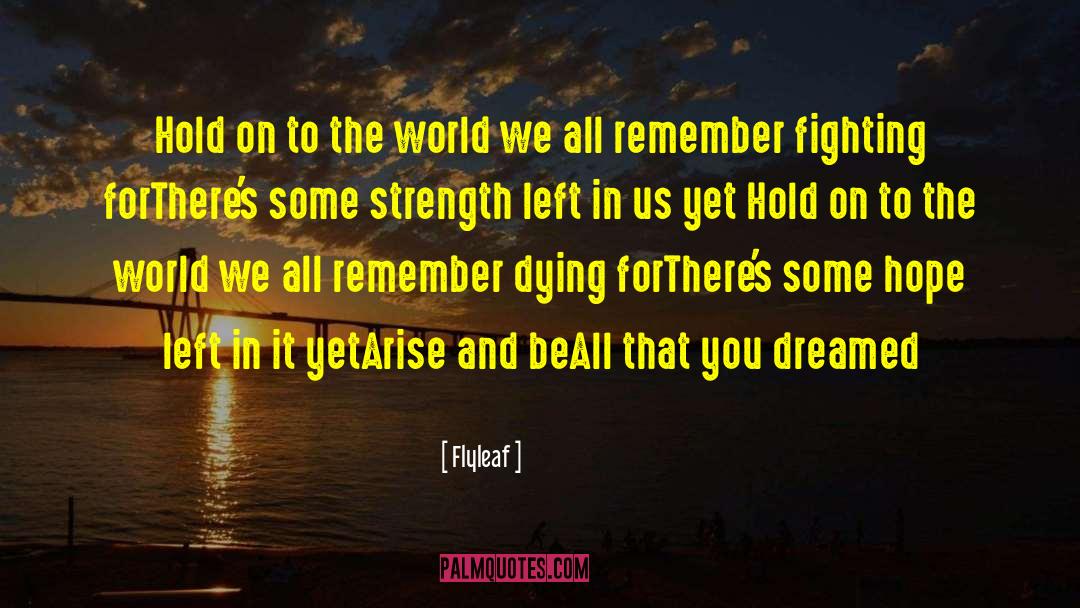 Dying Well quotes by Flyleaf