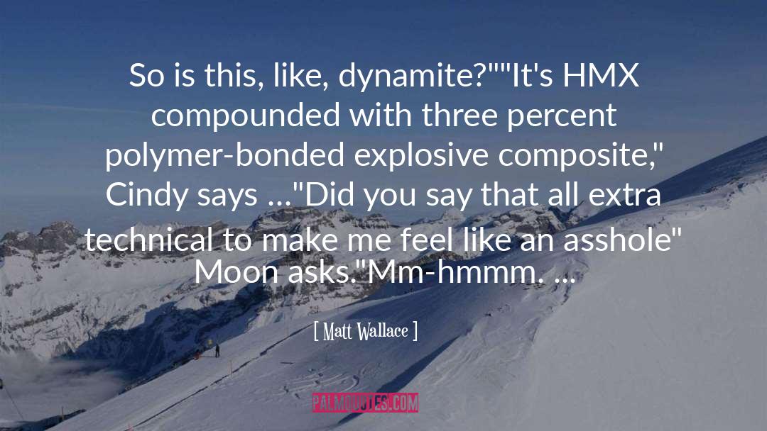 Dynamite quotes by Matt Wallace