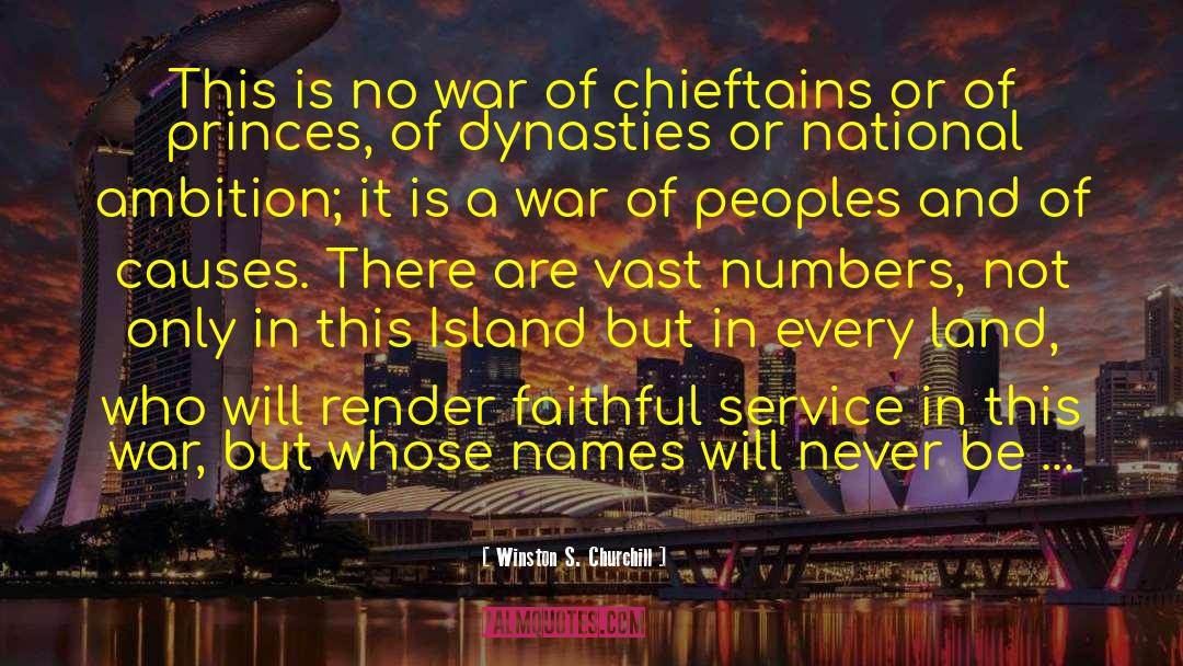 Dynasties quotes by Winston S. Churchill