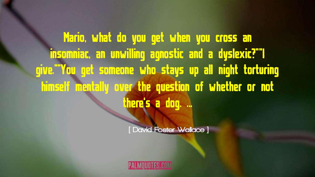 Dyslexia quotes by David Foster Wallace