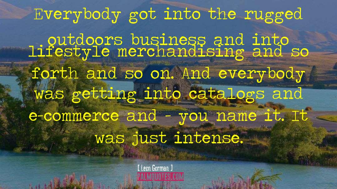 E Commerce quotes by Leon Gorman