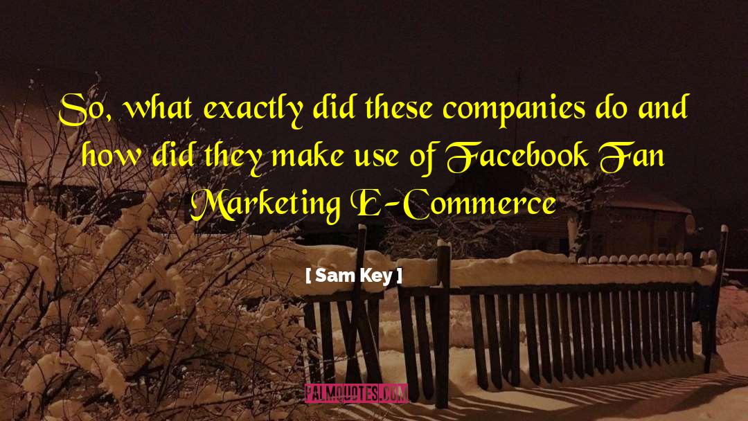 E Commerce quotes by Sam Key