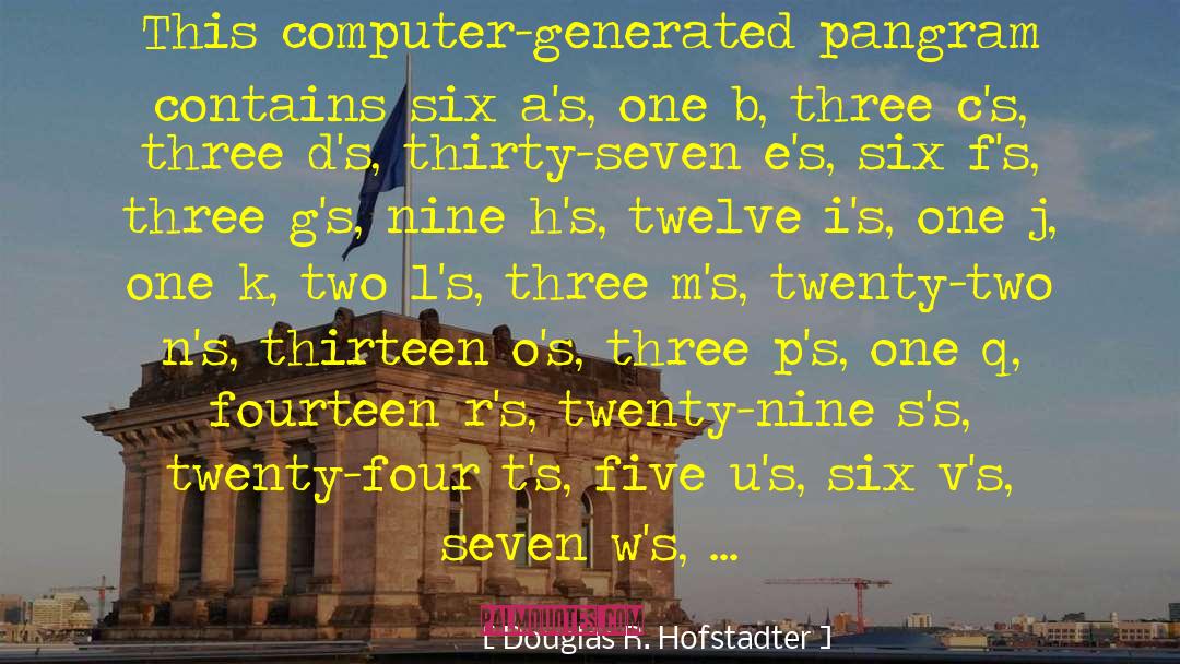 E N V quotes by Douglas R. Hofstadter