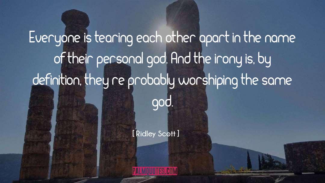 Each Other quotes by Ridley Scott