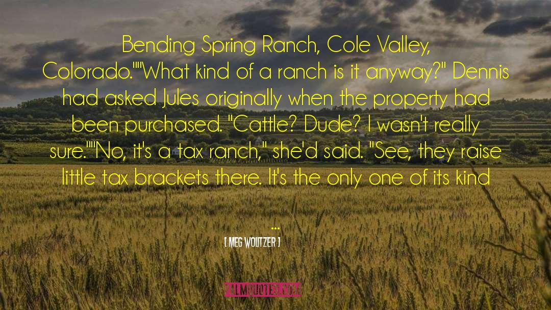 Eagletail Ranch quotes by Meg Wolitzer