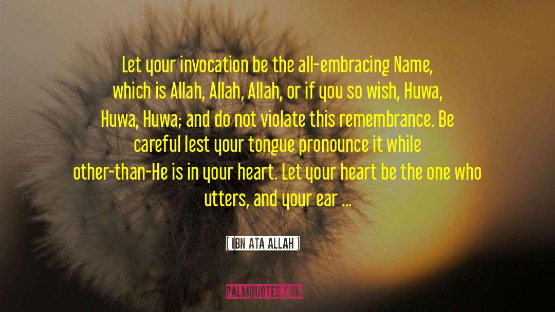Ear Pollution quotes by Ibn Ata Allah