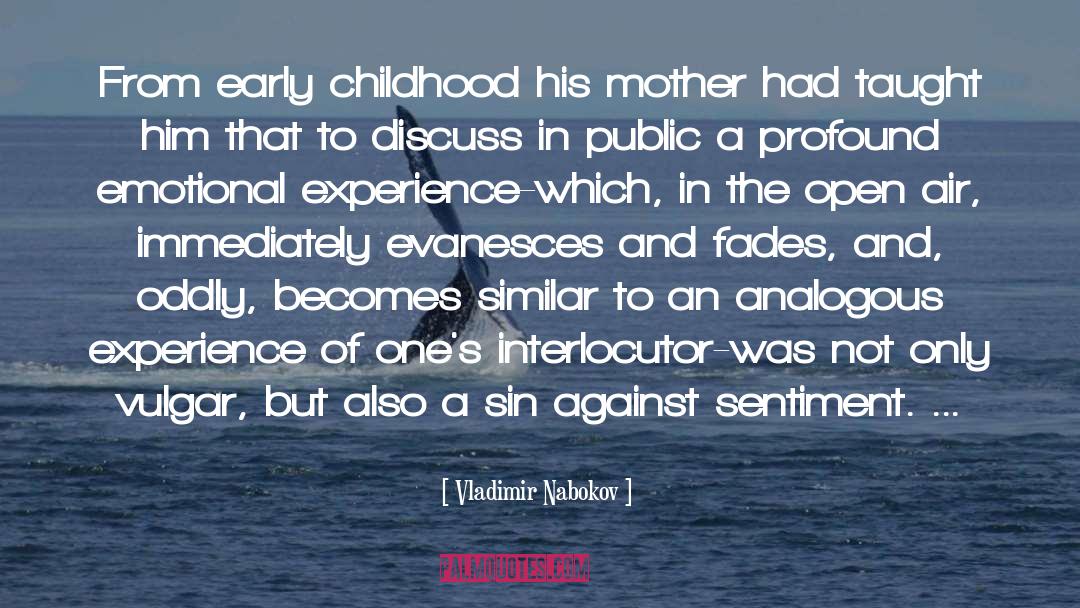 Early Childhood quotes by Vladimir Nabokov