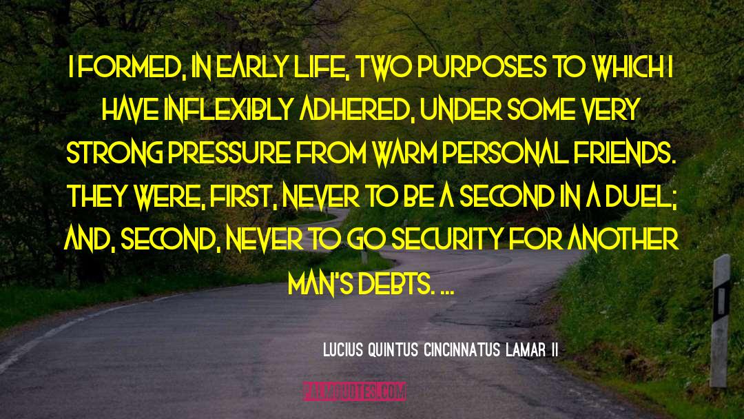 Early Life quotes by Lucius Quintus Cincinnatus Lamar II