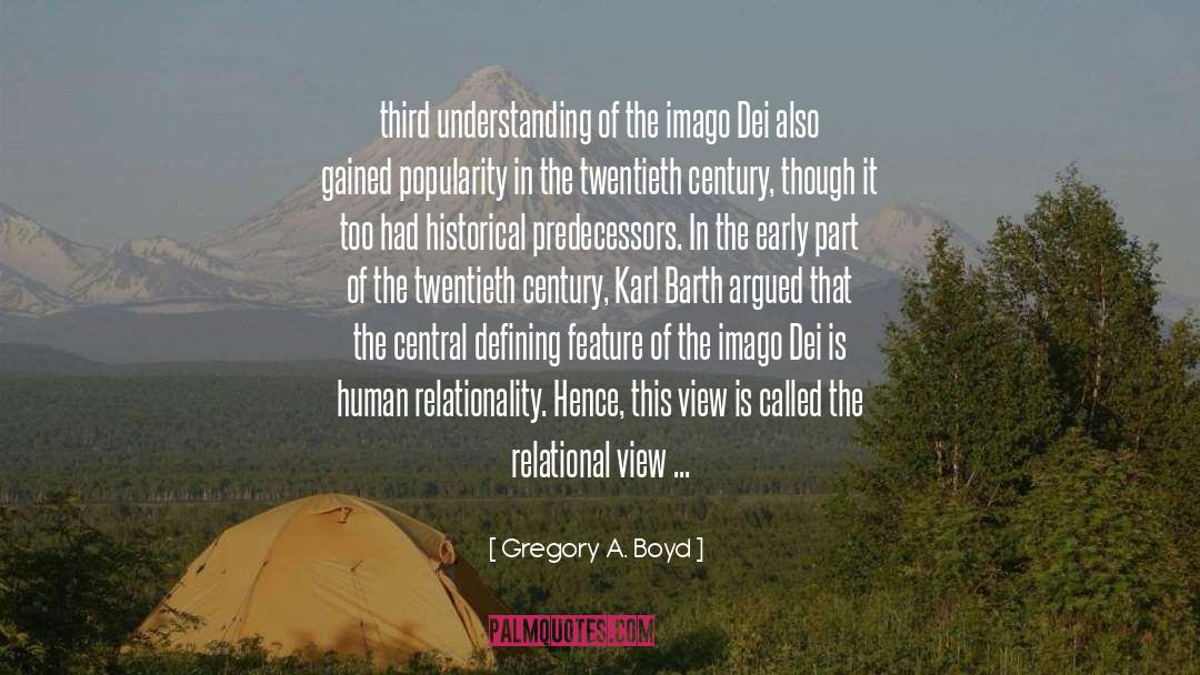 Early quotes by Gregory A. Boyd