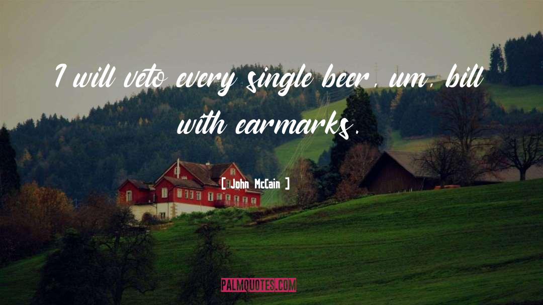 Earmarks quotes by John McCain