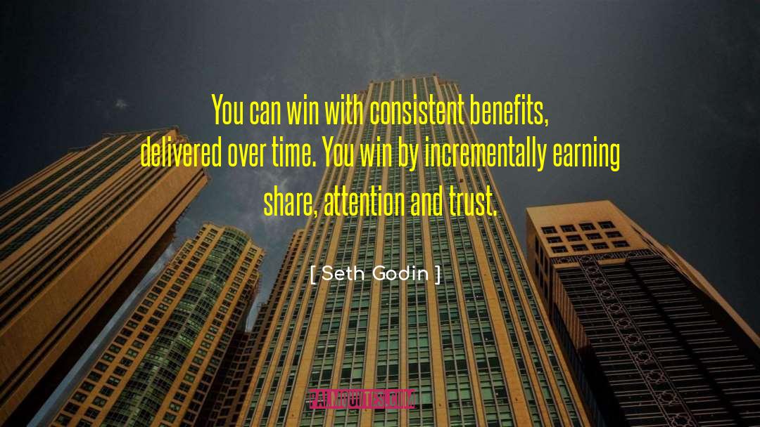 Earning quotes by Seth Godin