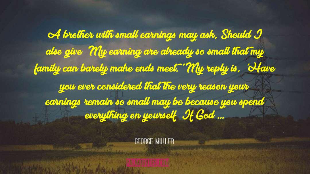 Earning quotes by George Muller