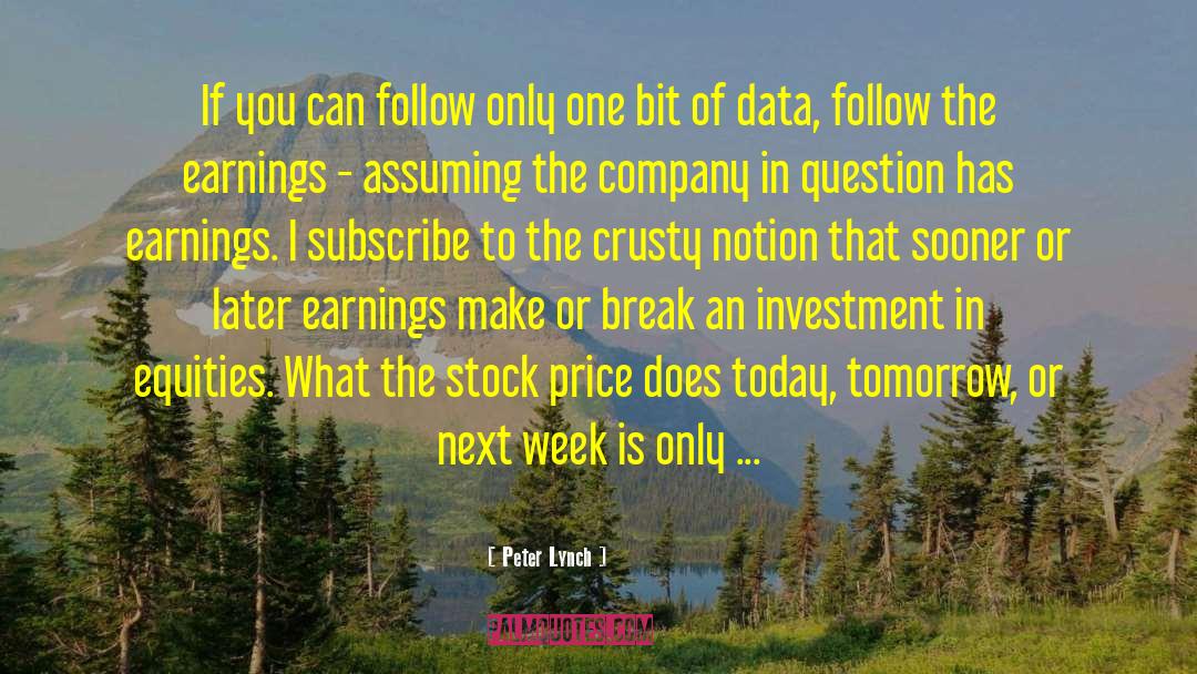 Earnings quotes by Peter Lynch