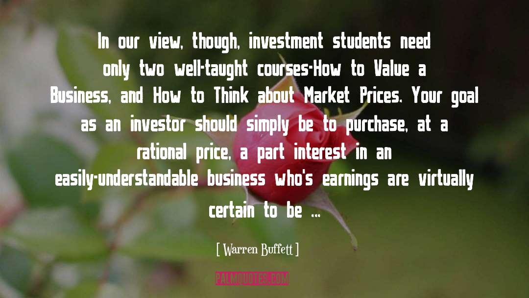 Earnings quotes by Warren Buffett