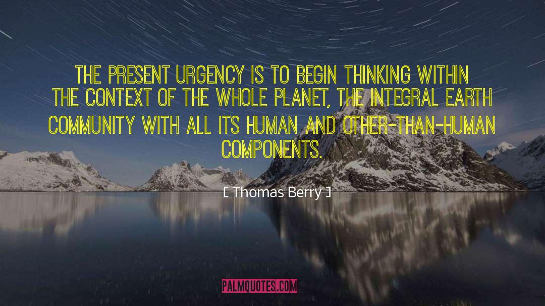 Earth Community quotes by Thomas Berry