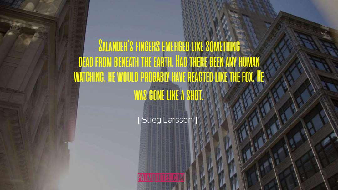 Earth Poetry quotes by Stieg Larsson