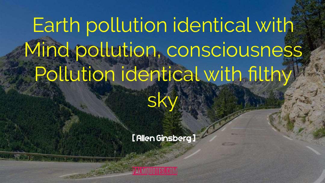 Earth Pollution quotes by Allen Ginsberg