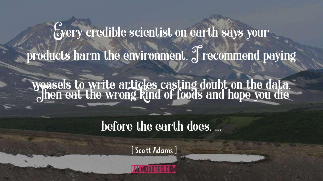 Earth quotes by Scott Adams