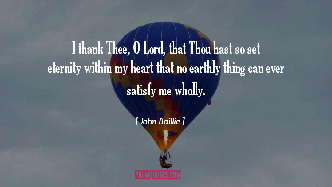 Earthly quotes by John Baillie