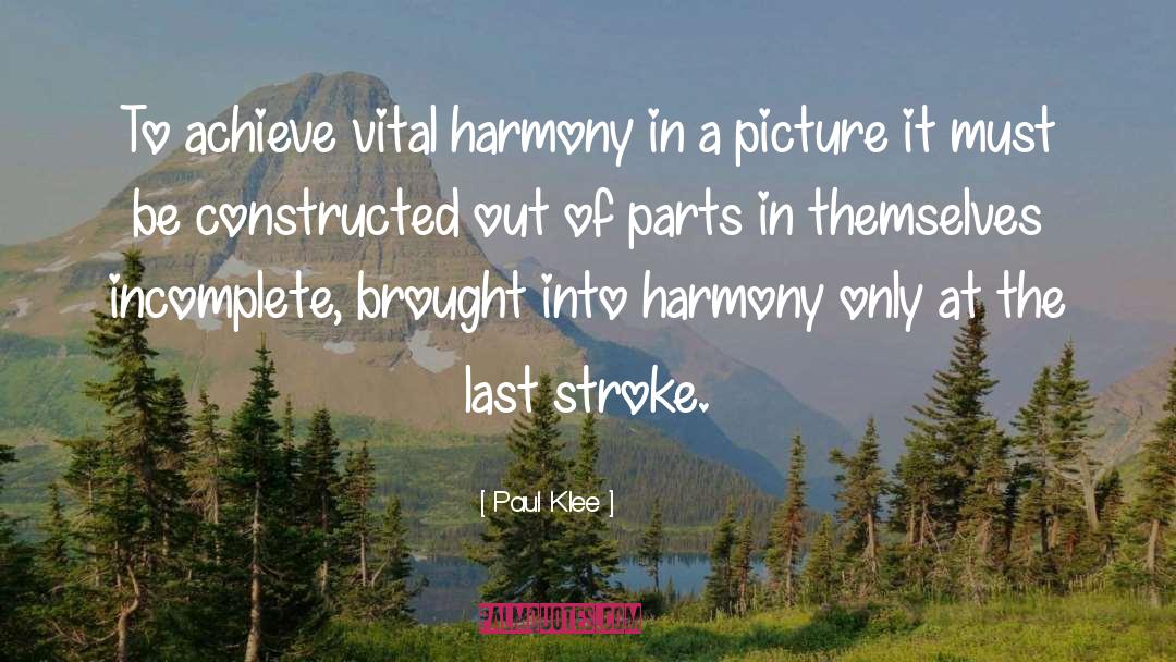 Earthschool Harmony quotes by Paul Klee