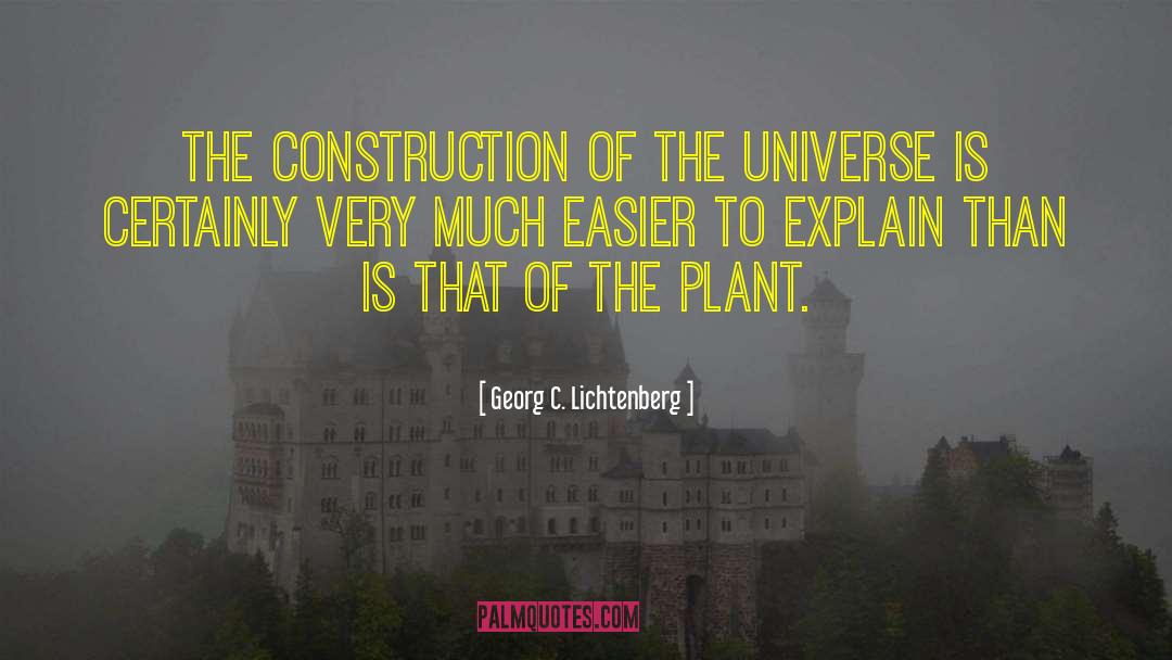 Earthwork Construction quotes by Georg C. Lichtenberg