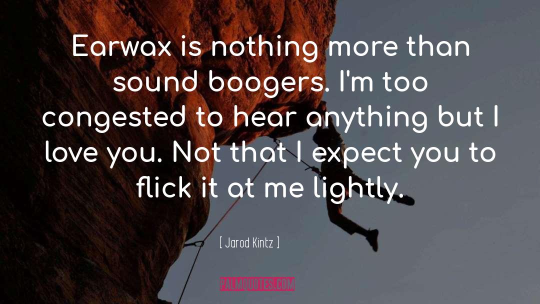 Earwax quotes by Jarod Kintz