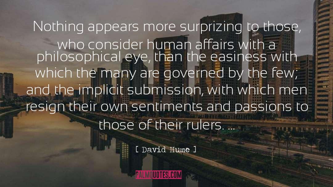 Easiness quotes by David Hume