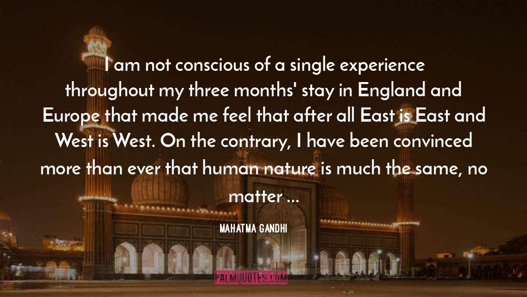 East And West quotes by Mahatma Gandhi