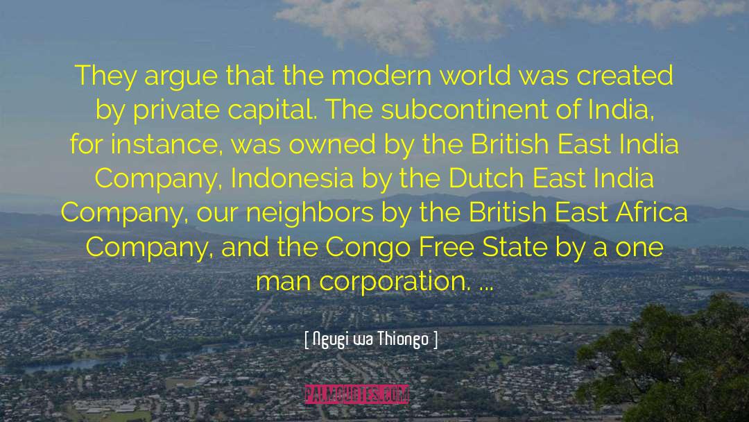 East India Company quotes by Ngugi Wa Thiongo