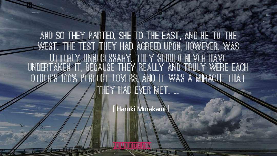 East quotes by Haruki Murakami