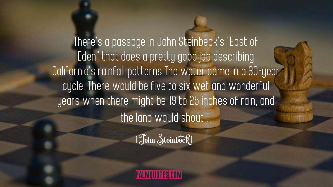 East quotes by John Steinbeck