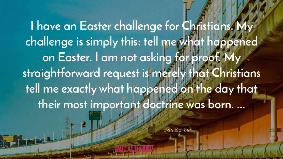 Easter Season quotes by Dan Barker