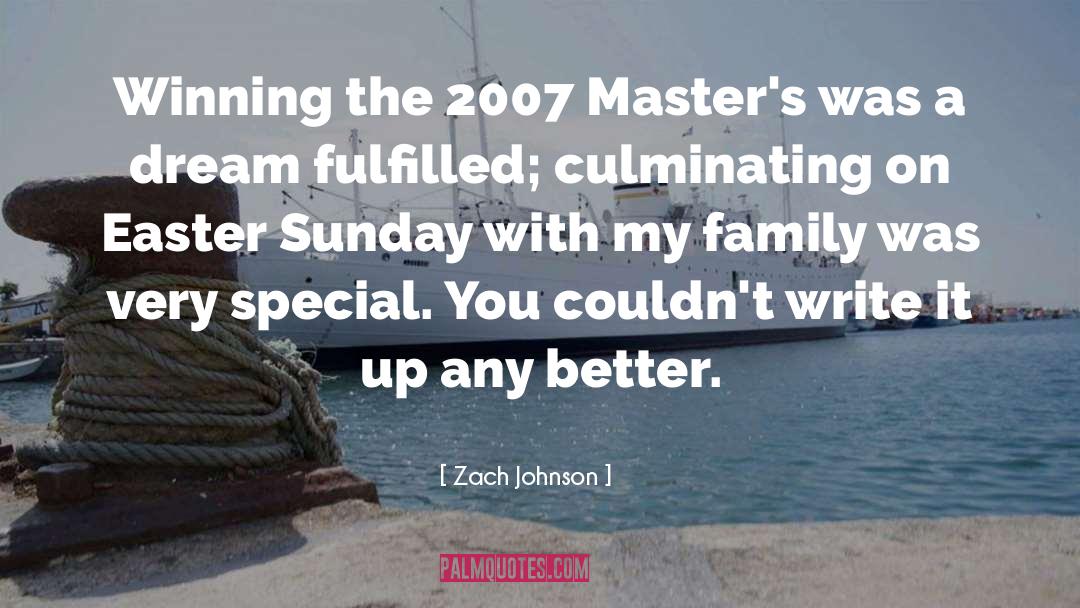 Easter Sunday quotes by Zach Johnson