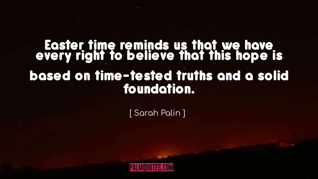 Easter Time quotes by Sarah Palin