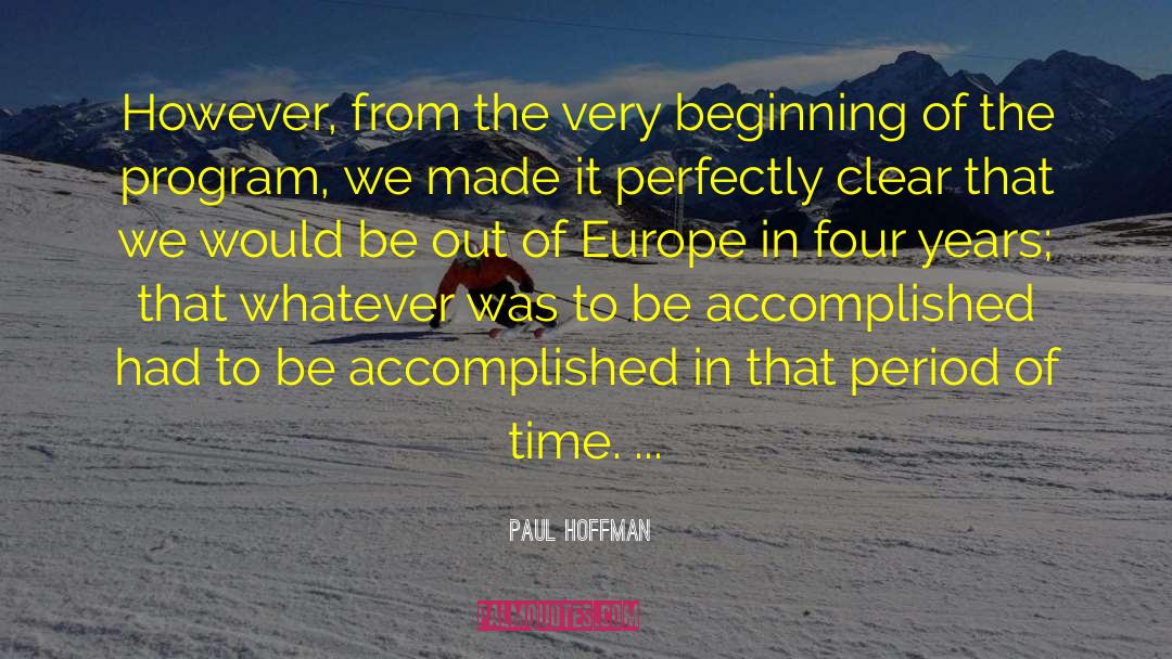 Eastern Europe quotes by Paul Hoffman