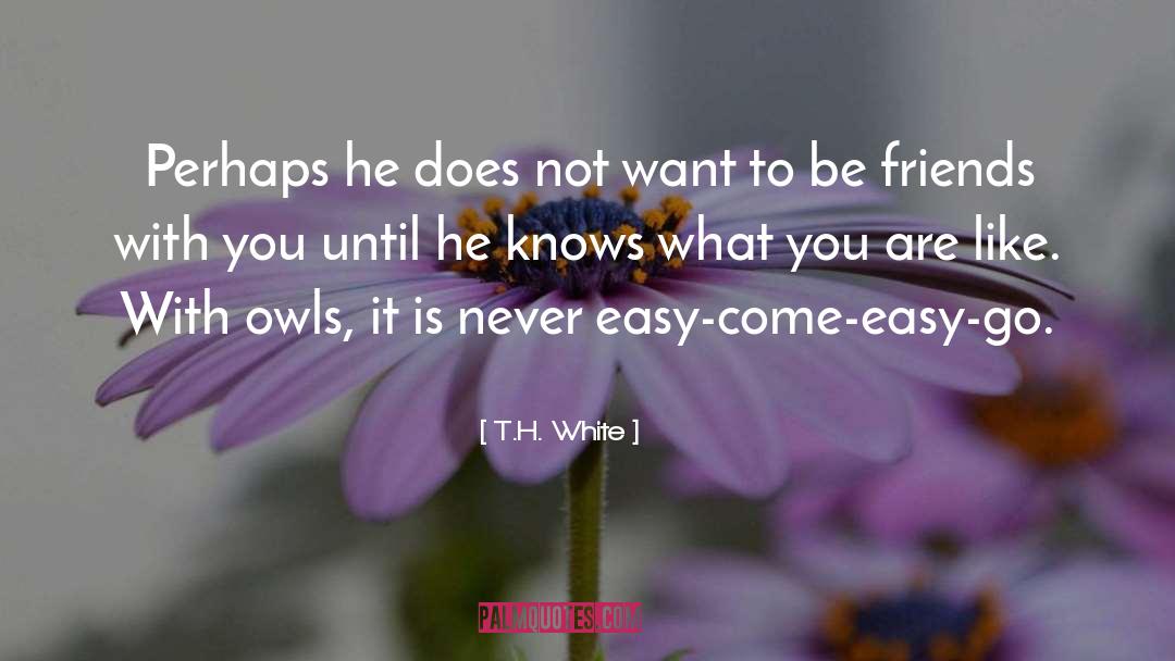 Easy Come Easy Go quotes by T.H. White