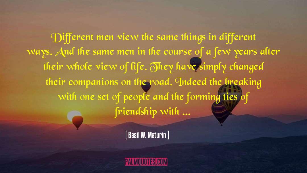 Easy Friendship quotes by Basil W. Maturin