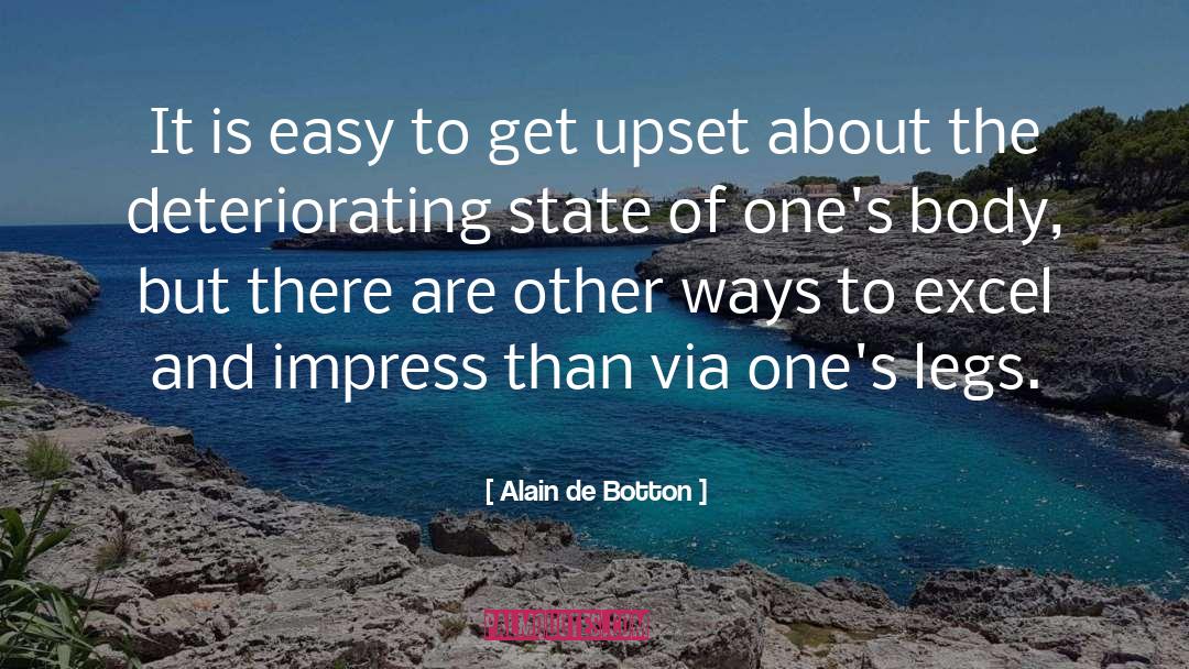 Easy To Get quotes by Alain De Botton