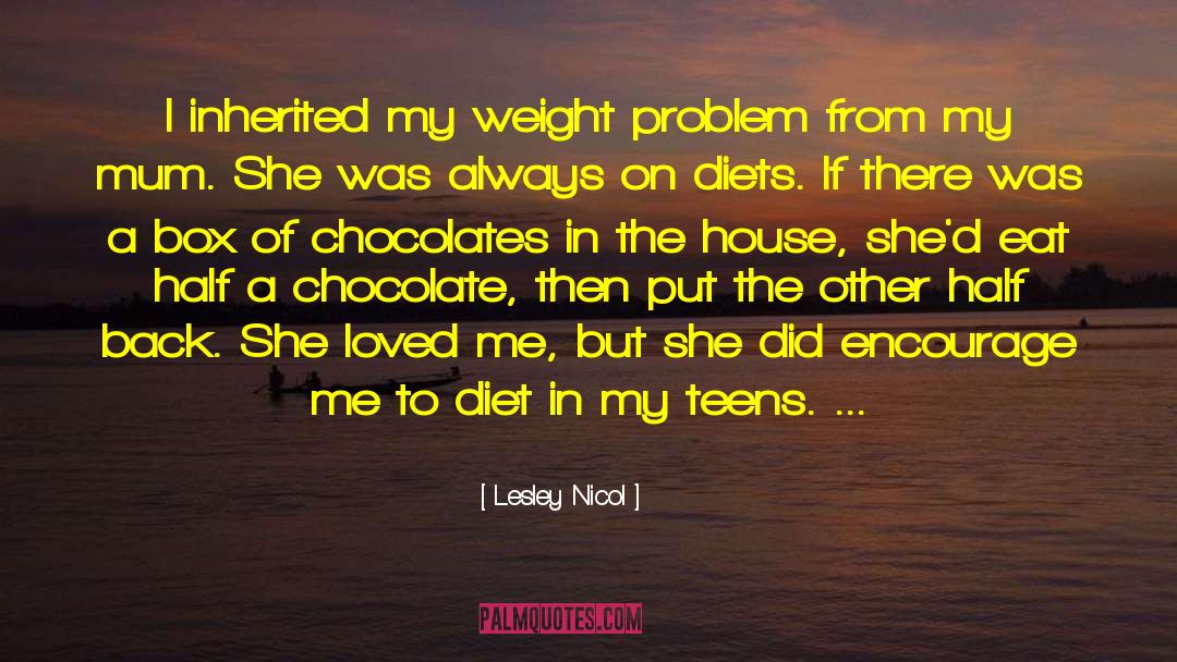 Eat Half quotes by Lesley Nicol