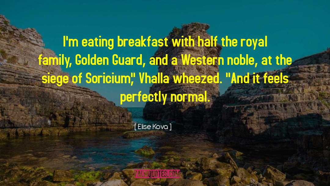 Eating Breakfast quotes by Elise Kova