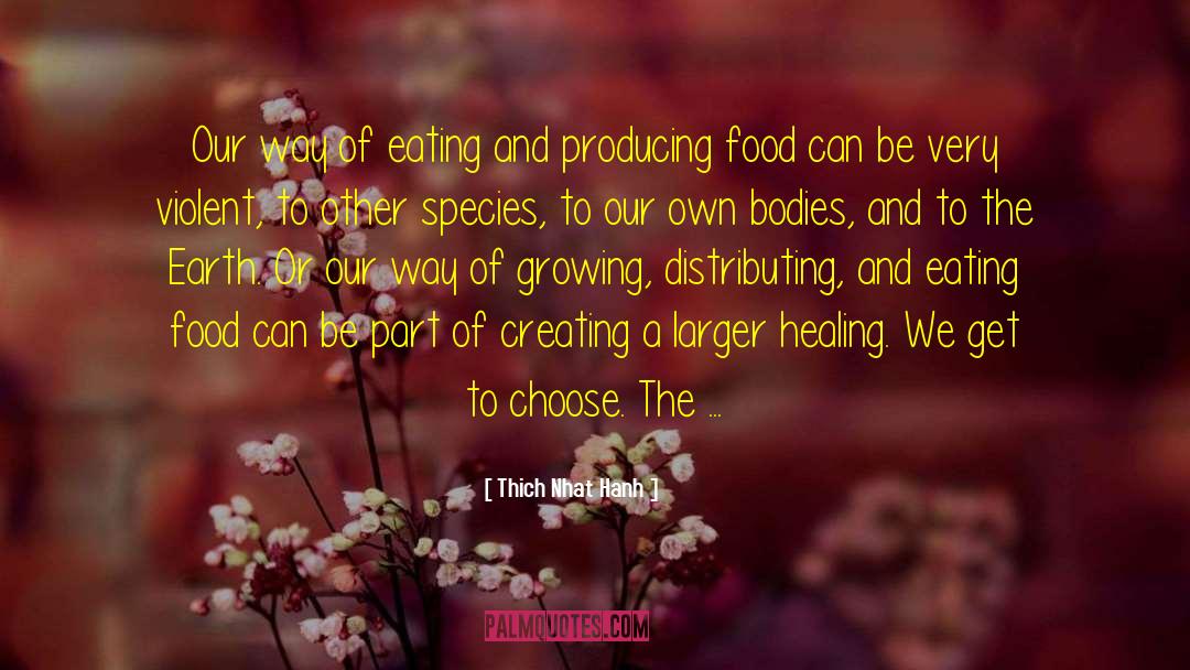 Eating Food quotes by Thich Nhat Hanh