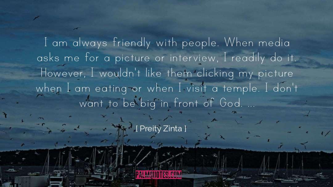 Eating People quotes by Preity Zinta