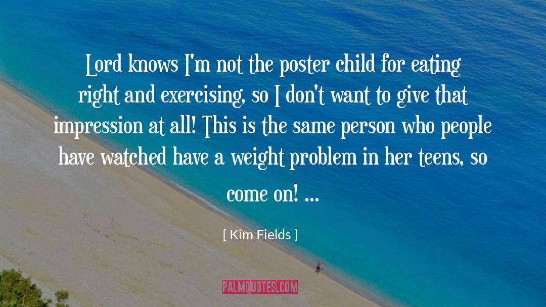 Eating Right quotes by Kim Fields