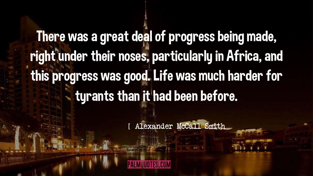 Ebola In Africa quotes by Alexander McCall Smith