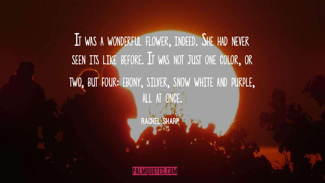 Ebony quotes by Rachel Sharp