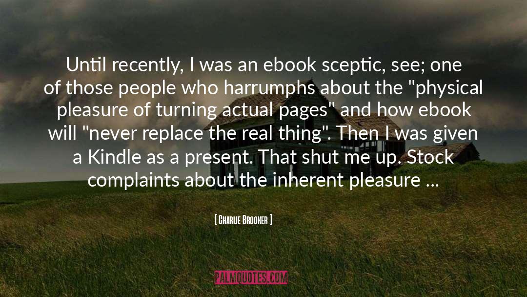 Ebook Ereading quotes by Charlie Brooker